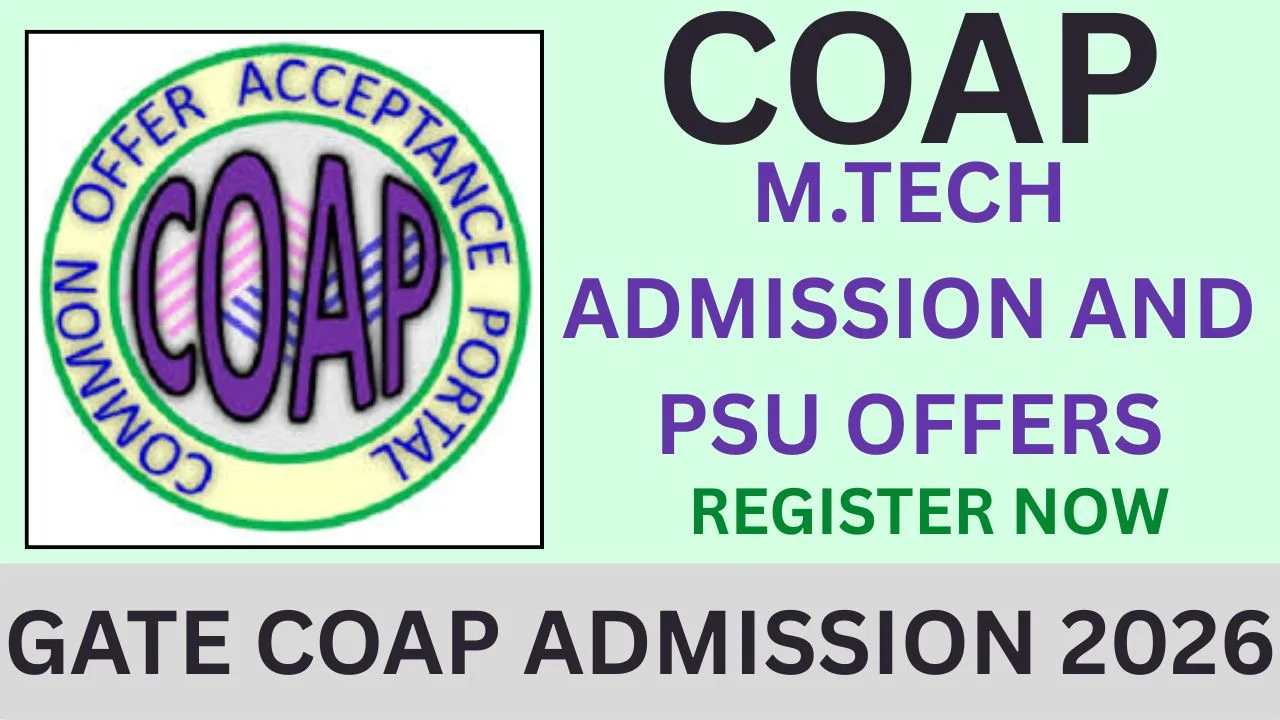 GATE COAP ADMISSION 2026