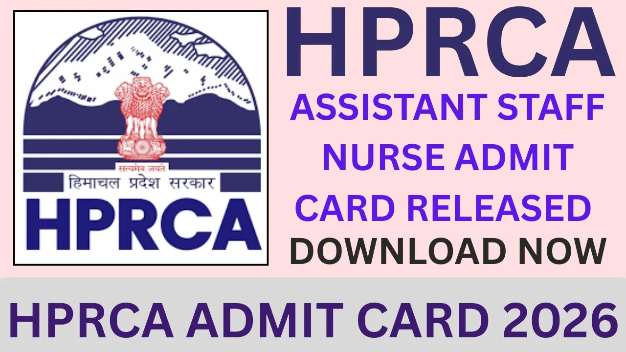 HPRCA ADMIT CARD 2026