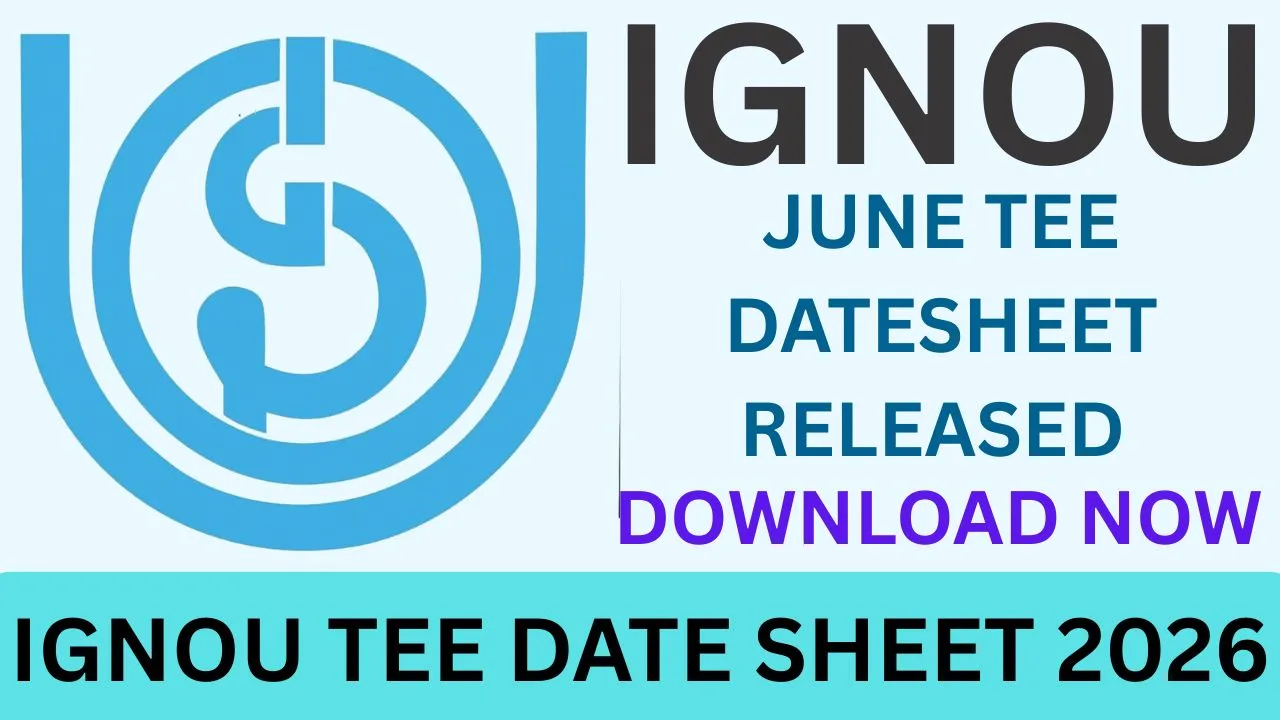 IGNOU TEE DATESHEET 2026