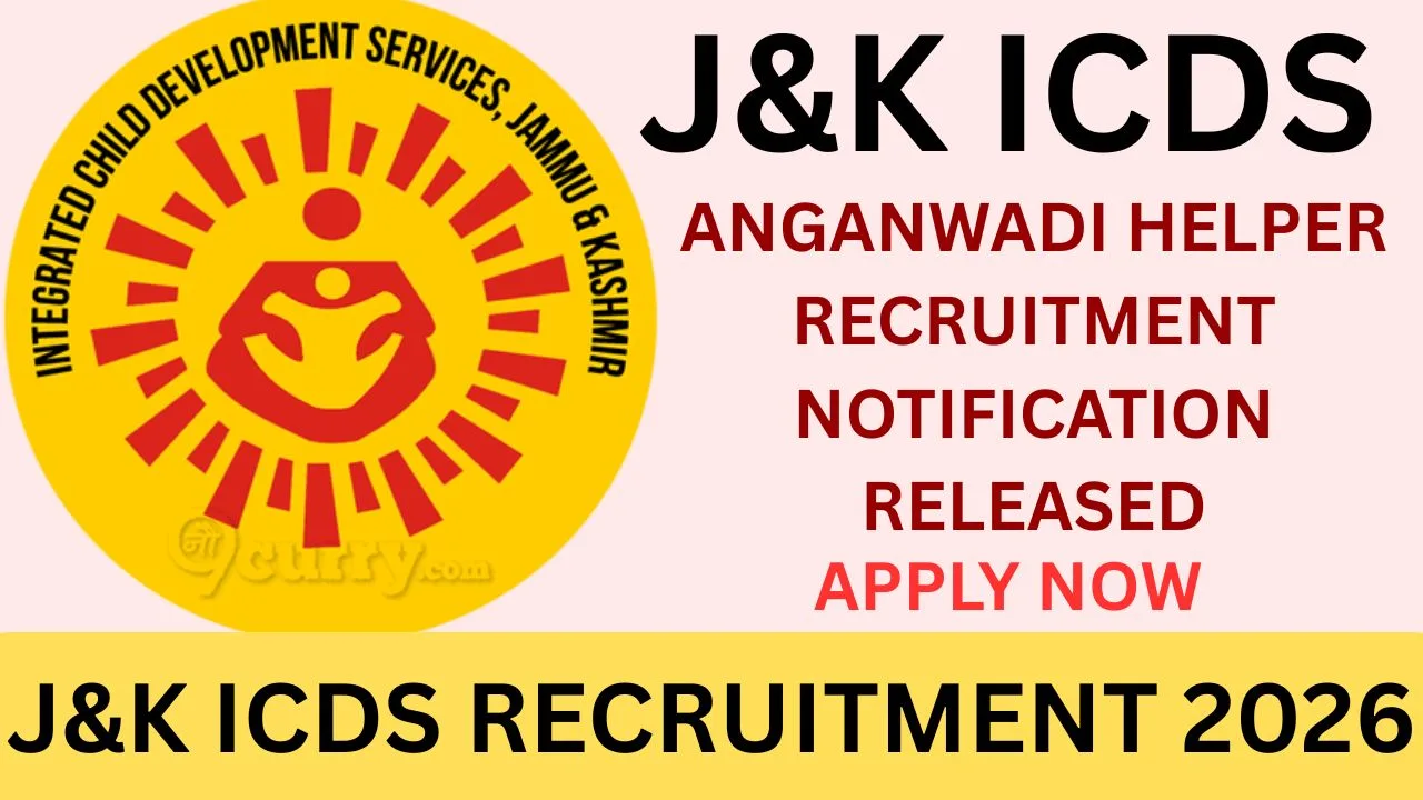J&K ICDS RECRUITMENT 2026