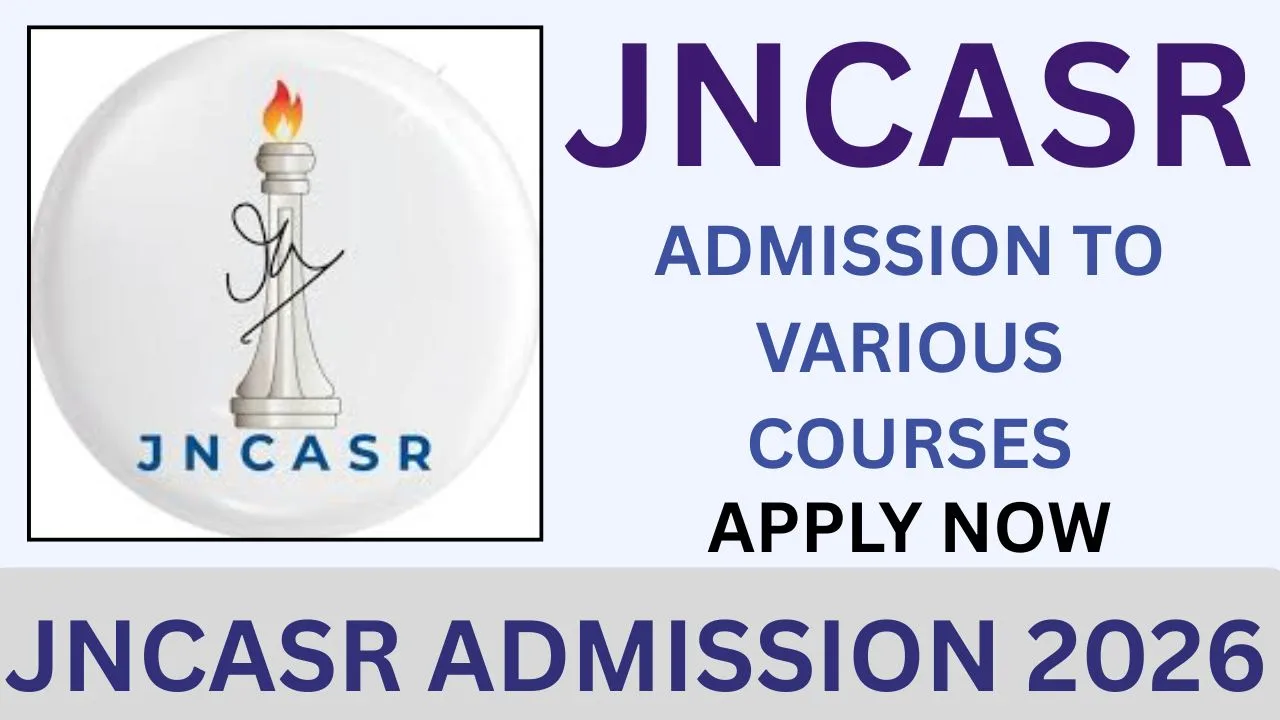 JNCASR ADMISSION 2026