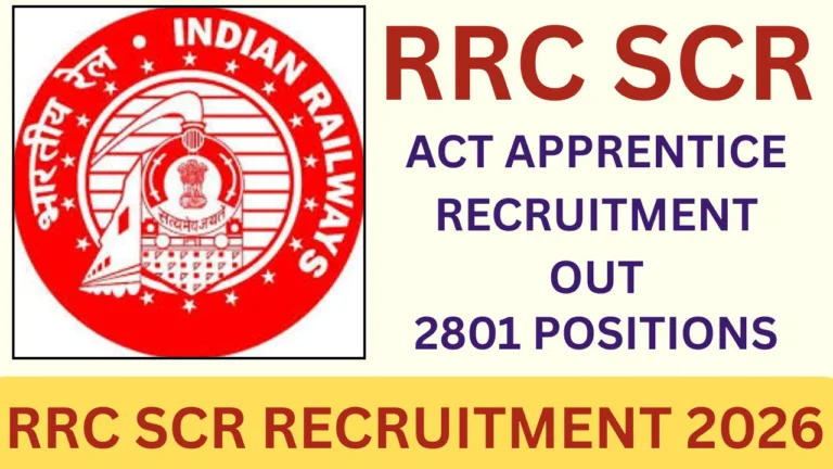 RRC SCR RECRUITMENT 2026