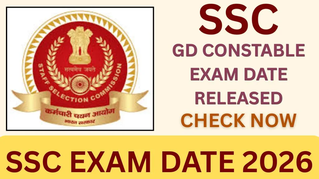 SSC EXAM DATE 2026