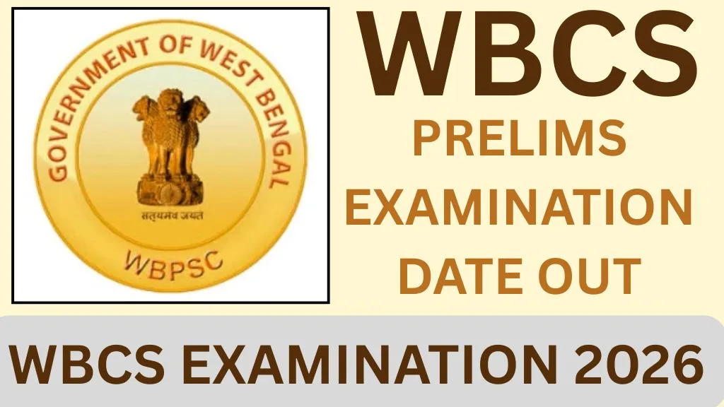 WBCS EXAMINATION 2026
